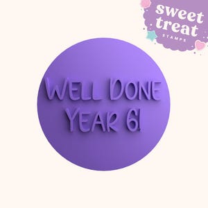 Nauczyciel kończący szkołę w klasie 6, asystent nauczyciela, stempel z fondantu