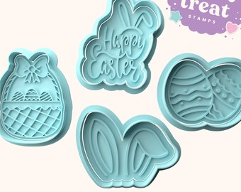 Easter Fondant Stamp & Cutter Embosser Set