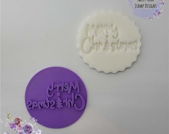 Merry Christmas V2 Fondant Stamp Embosser
