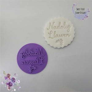 Embosseuse pour timbres fondant gallois Joyeux Noël Nadolig Llawen