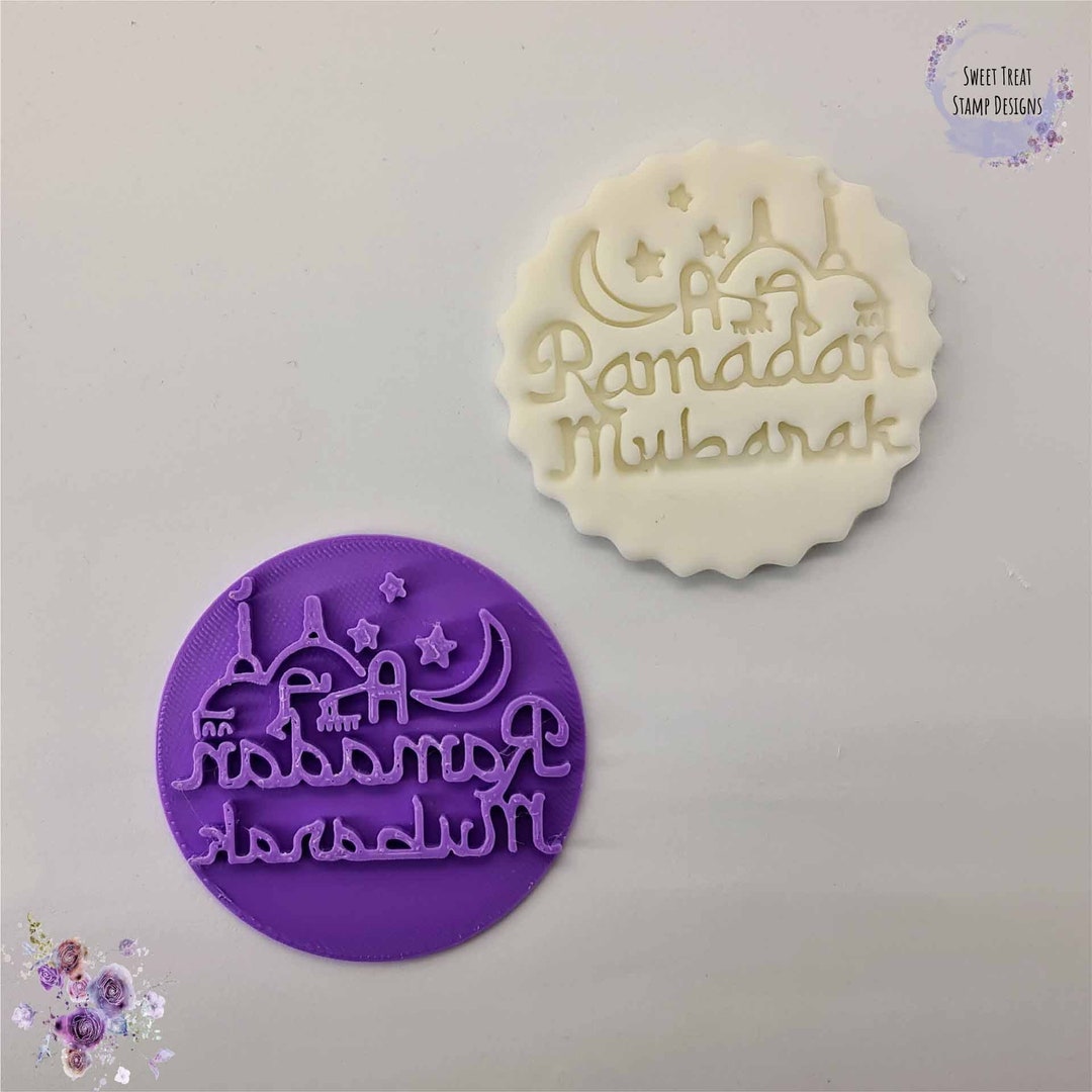 Ramadan Mubarak Eid Ramadan Embosser Stamp Fondant Stamp Etsy