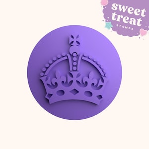 Crown King Charles III Coronation Fondant Stamp Embosser