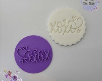 XOXO Valentijnsdag Fondant Postzegel Embosser