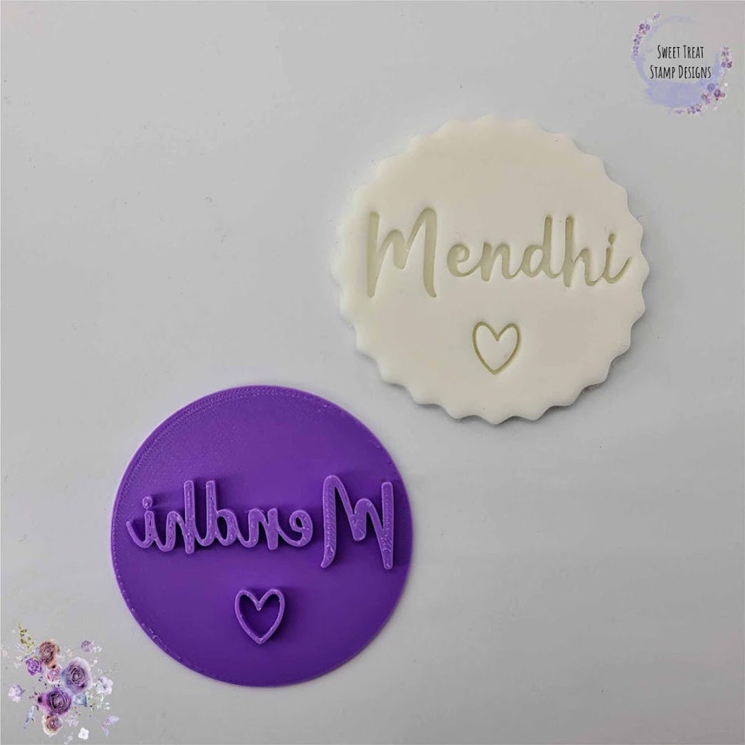 Mendhi Fondant Stamp Embosser Etsy