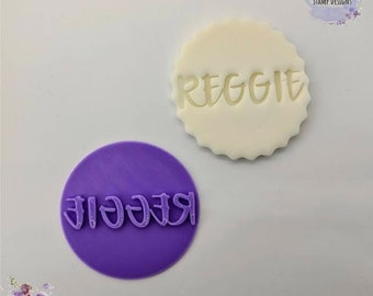 Custom Name Fondant Stamp