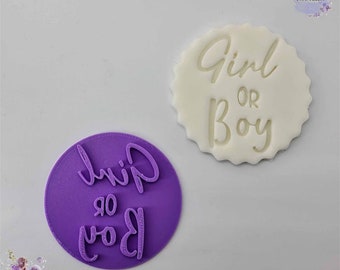 Girl or Boy V2 Fondant Stamp Embosser