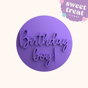 Embosseur de tampons fondant Birthday Boy