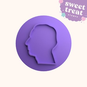 Charles Silhouette King Charles III Coronation Fondant Stamp Embosser