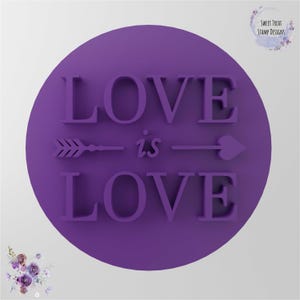 Liefde is Liefde fondantstempel koekjesembosser