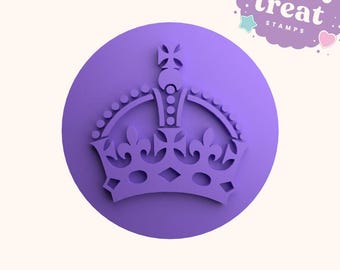Crown King Charles III Coronation Fondant Stamp Embosser