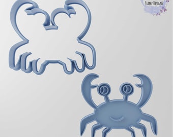 Crab Fondant Stamp & Cutter Embosser Set