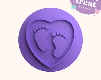 Baby Feet Baby Shower Fondant Stamp Embosser