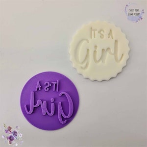 Its a Girl/Boy V2 Fondant Stamp Embosser