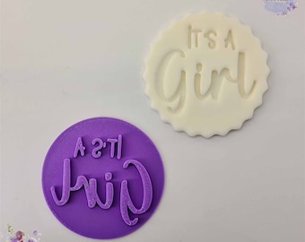 Het is een meisje / jongen V2 Fondant Stamp Embosser
