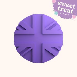 Union Jack King Charles III Coronation Fondant Stamp Embosser