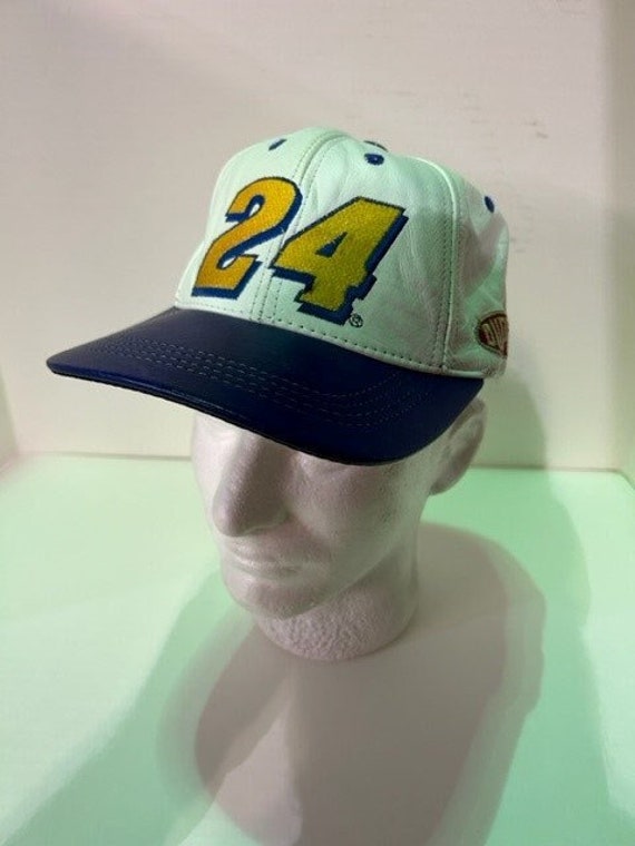 Vintage Jeff Gordon #24 Leather NASCAR Hat Chase A