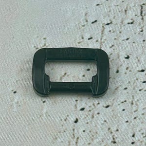 3/4&quot; Snap Hook Retainer - Black Plastic - Plastic Slide Base - Buckle Adjuster - Webbing Slides - Luggage Bag -  Camping Nautical