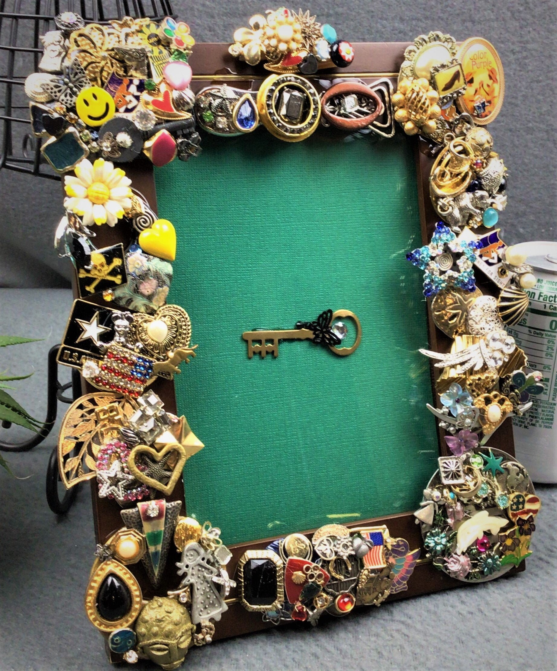 Embellished Frame Jeweled Photo Frame Gift for Her Hand Jeweled Frame