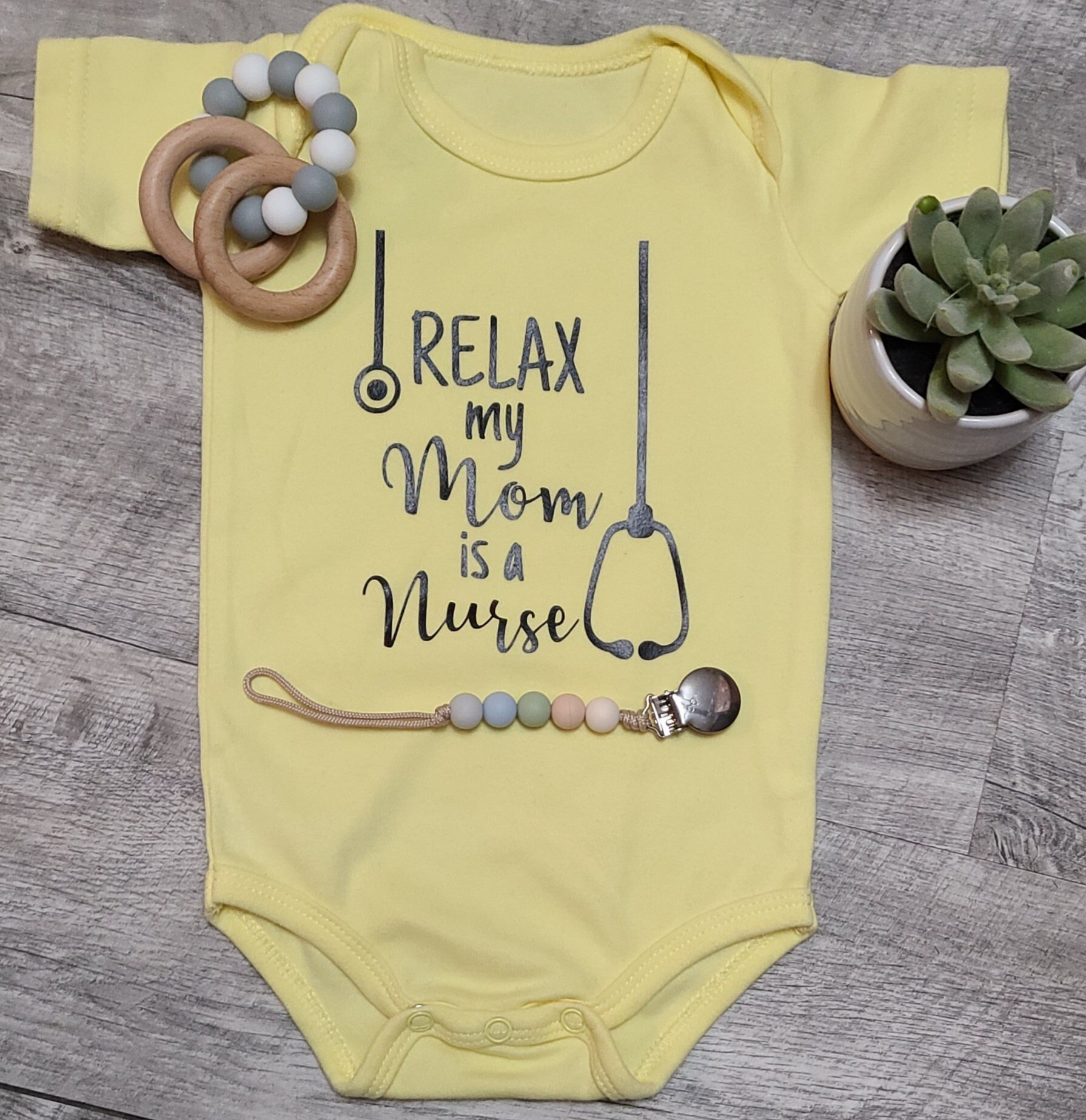 Relax My Mom is a Nurse Onesie Baby Boy Onesie Baby Girl | Etsy