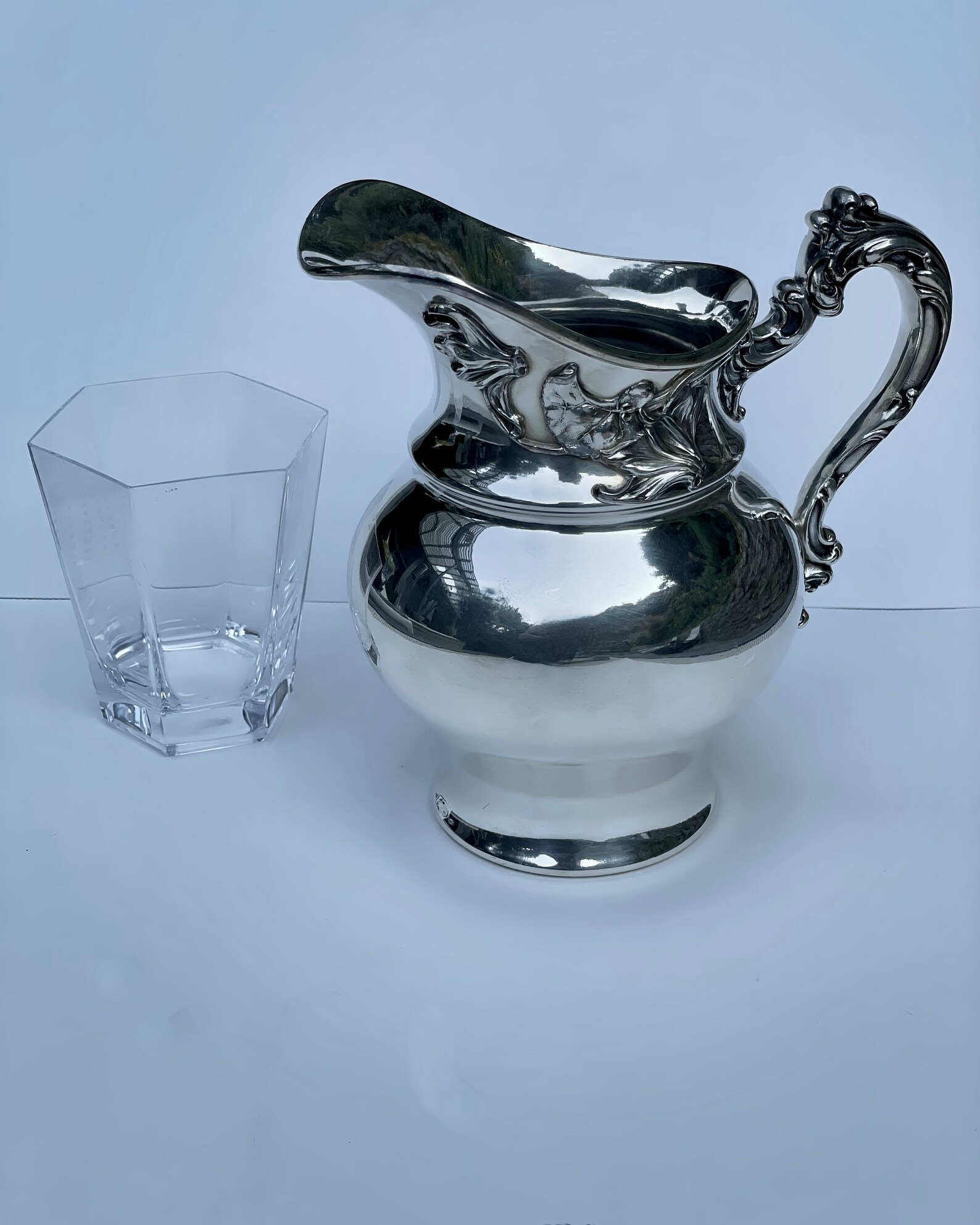 Wallace Bros. Silverplate Water Pitcher Etsy