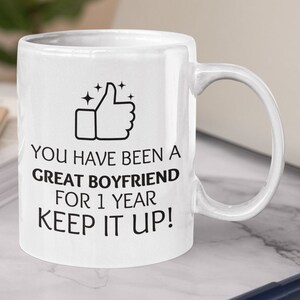 Boyfriend Coffee Mug, Gift for Boyfriend, Boyfriend Birthday Mug, Boyfriend Anniversary Gift Mug, 1st Anniversary Gift Mug, Gift for Him
