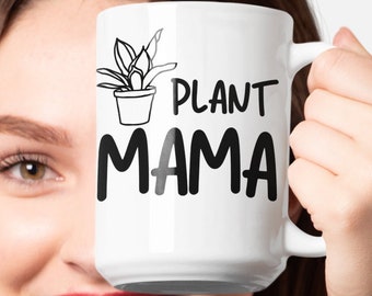 植物ママ、植物愛好家マグ、ガーデニングマグ、植物ママへのギフト、クレイジー植物レディ、自然愛好家マグ、植物コレクター、母の日のギフトアイデア