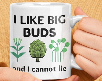 Cute Plant Coffee Mug, Plant Dad Coffee Mug, Plant Mom Ceramic Mug, Nature Garden White Mug, Plant Collector Tea Cup, Gift for Planter