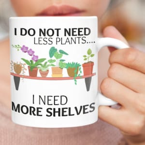 Cute Plant Coffee Mug, Plant Mom Mug, Plant Dad Mug, Plant Lover Coffee Mug, Gifts for Plant Lover, House Plant Lover Tea Cup