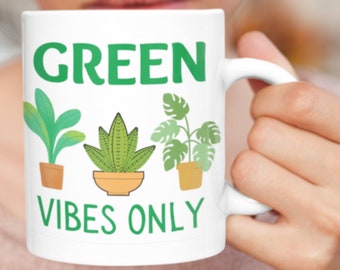 Cute Plant Coffee Mug, Plant Mom Mug, Plant Dad Mug, Plant Lover Coffee Mug, Gifts for Plant Lover, House Plant Lover Tea Cup