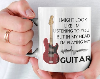 Gift for Guitar Player, Guitar Lover, Guitar Teacher, Guitar Gift Idea, Sarcastic Funny Mug, Gift for Men, Gift for Him, Guitar Gift Dad Mug