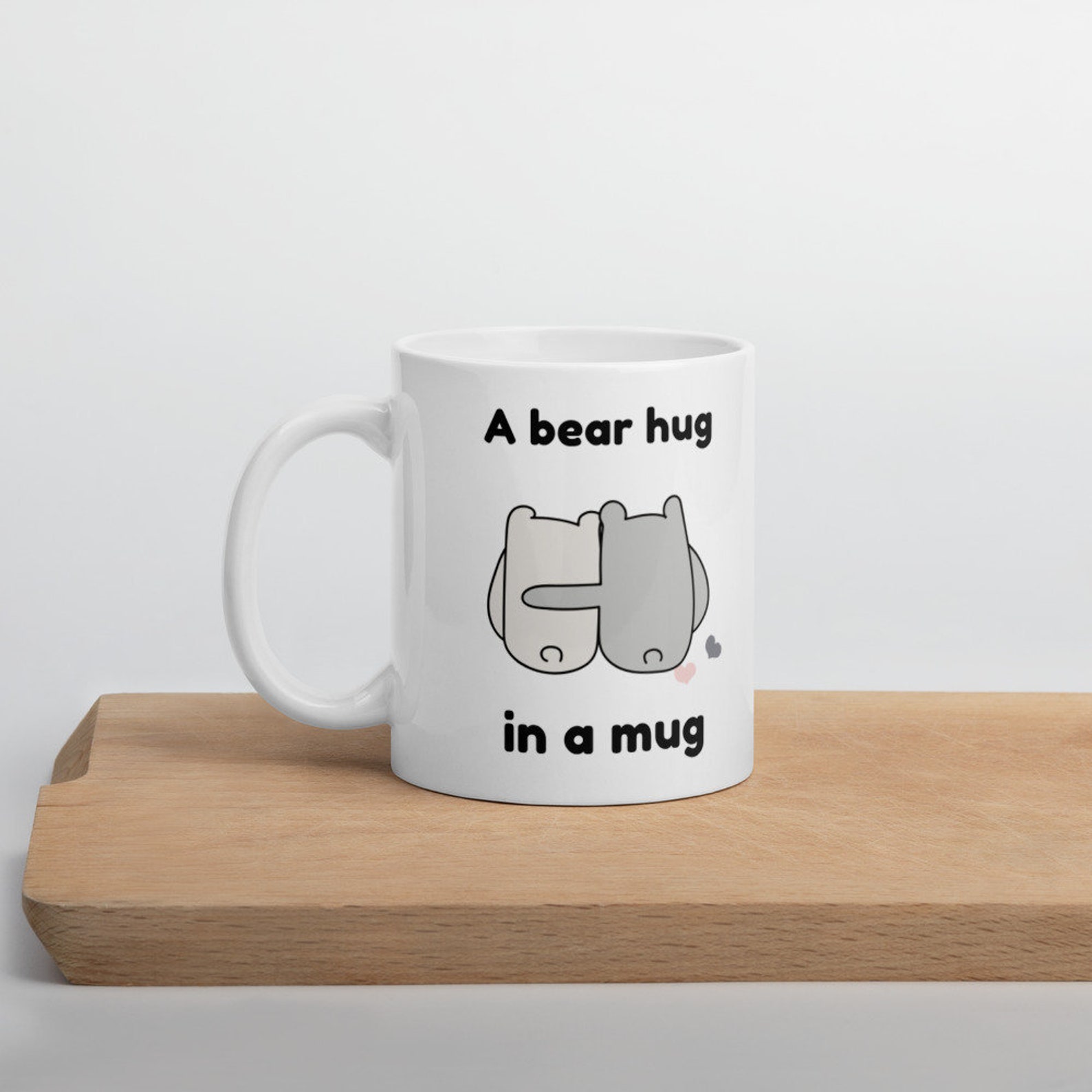 Bear Hug Ceramic Mug, Hug in a Mug Gift, Christmas Gift for Her