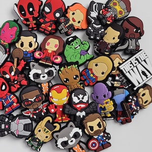Super Hero Shoe Charms for Boys and Girls  YOU CHOOSE