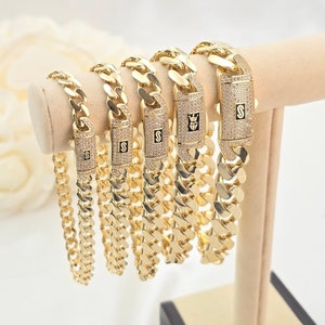 Genuine 14k Gold Monaco Bracelet - 6.2mm - 7.8mm - 9mm - 11mm - 13.1mm - 7.5&quot; to 8.5&quot; - Unisex - Perfect Gift - Everlasting Fine Jewelry
