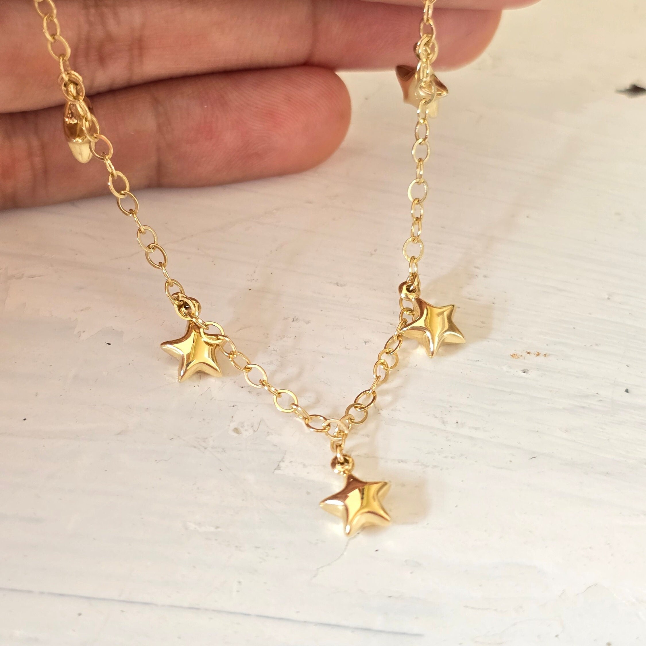 【片方】agete♡gold charm✩.*˚ Shy Creation Diamond Geometric Necklace 1/8 ct tw 14K Yellow