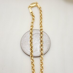14k Yellow Gold Rolo Bracelet  (2.50 mm) main image 0