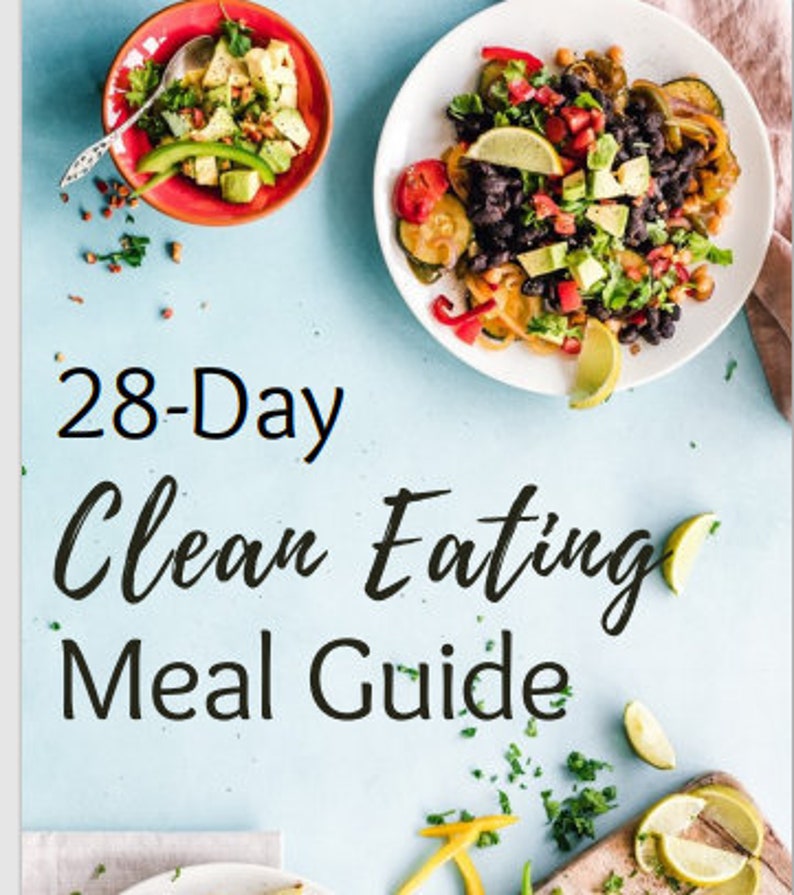 Healthy Eating Meal Plan  28-Day Clean Eating Meal Guide  image 0