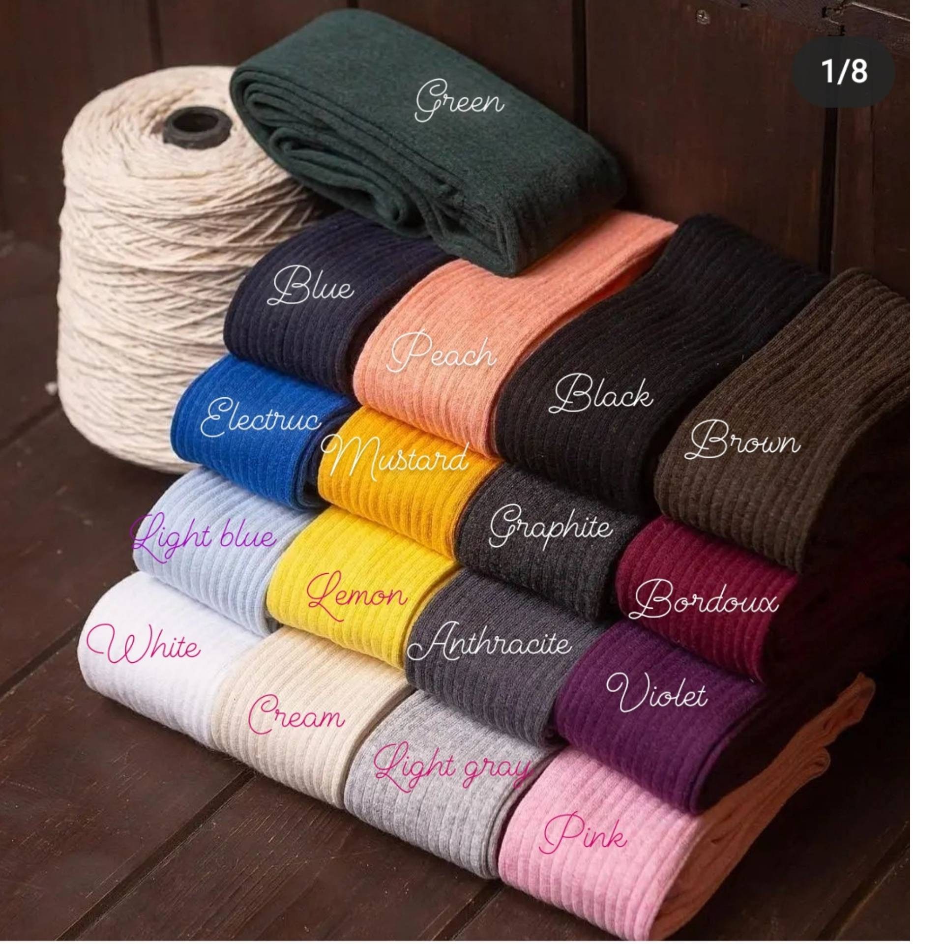 Girls Ribbed Cotton Tights 95% Cotton Kids Tights Toddler Tights Baby Girl Pantyhose Soft Warm School Tights 74-158 cm