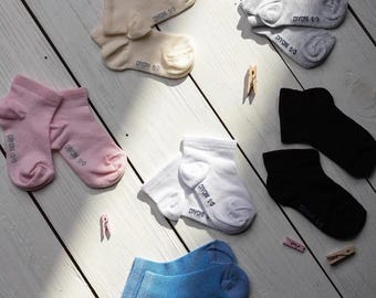 Kids Cotton Mesh Socks 2 or 3 Pairs | Breathable Summer Socks for Boys & Girls | Lightweight Baby Toddler Socks | Soft Cotton Socks