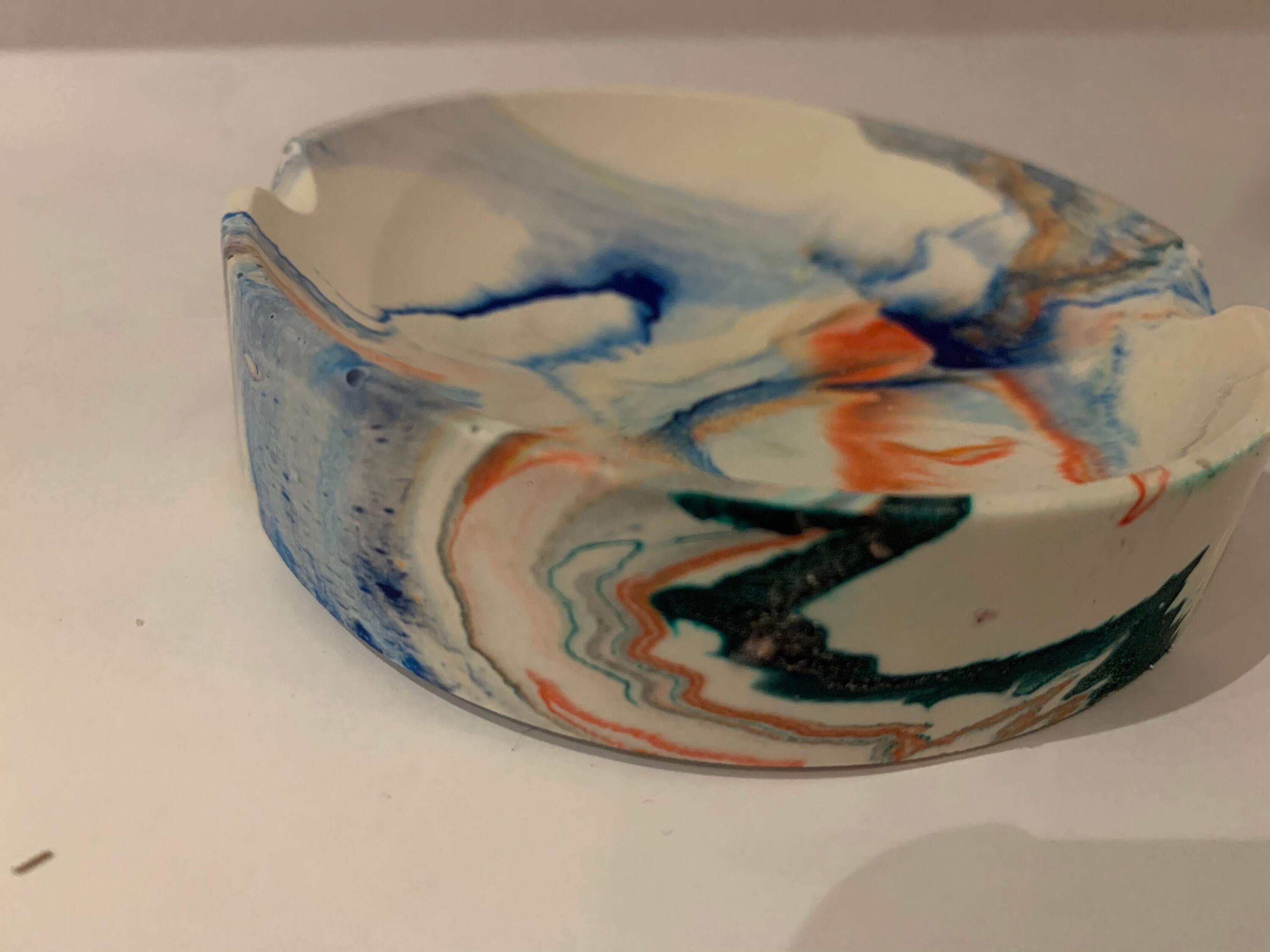 Circular decorative ashtray Etsy