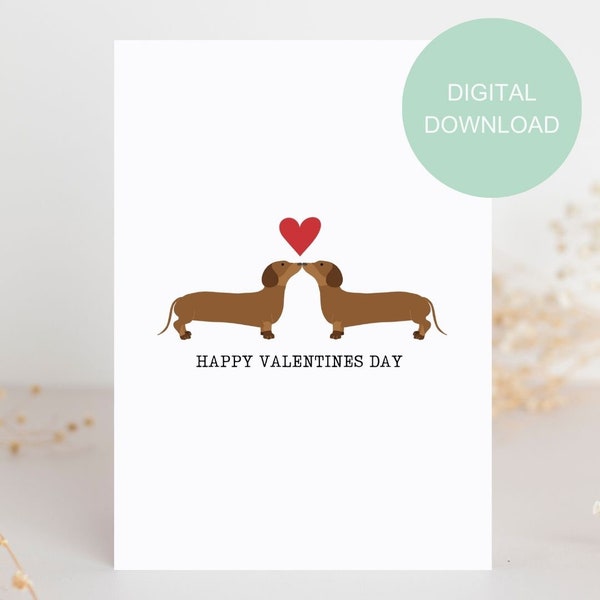Dachshund Valentines - Etsy