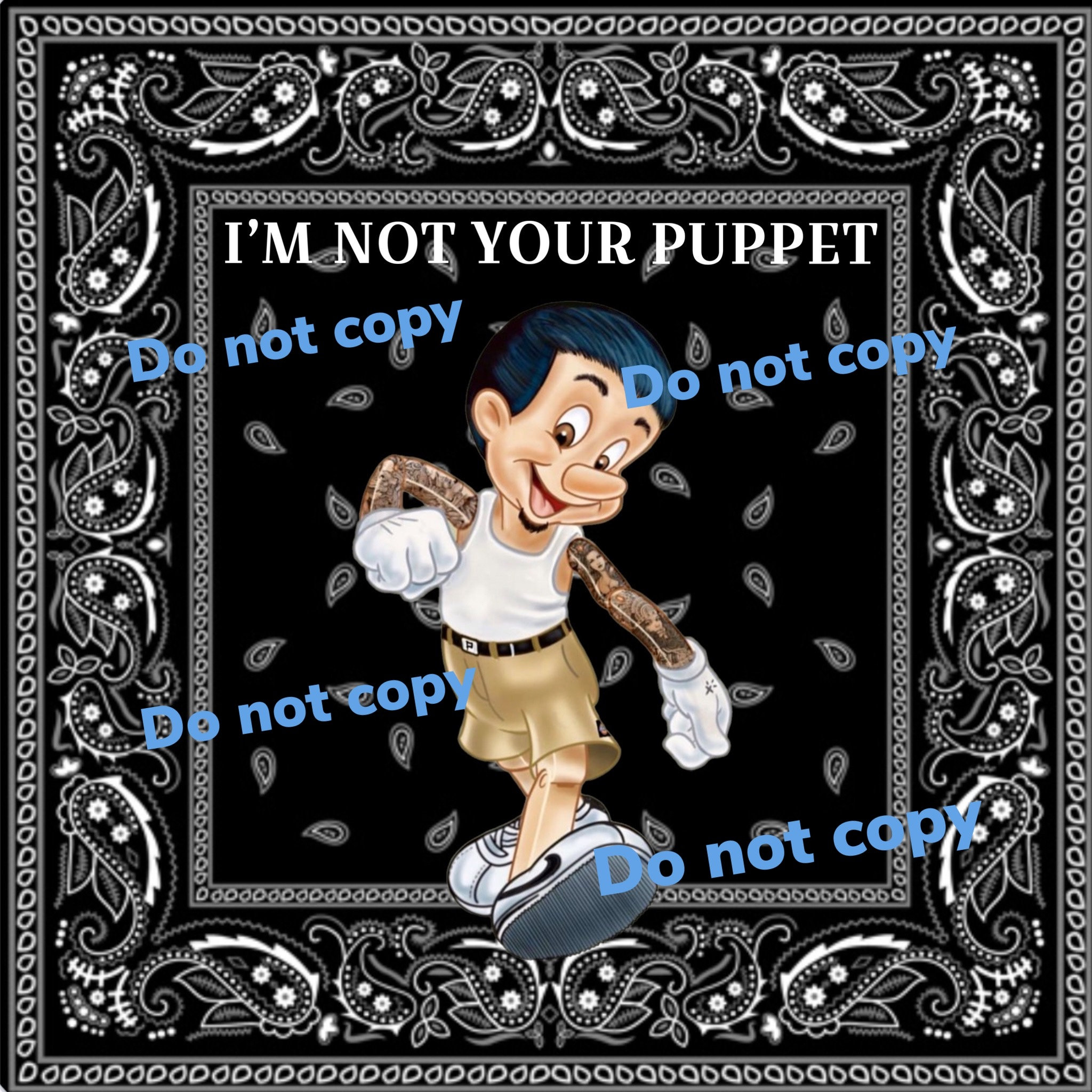 Chicano- PNG-Sublimination-Oldies Digital file not your puppet