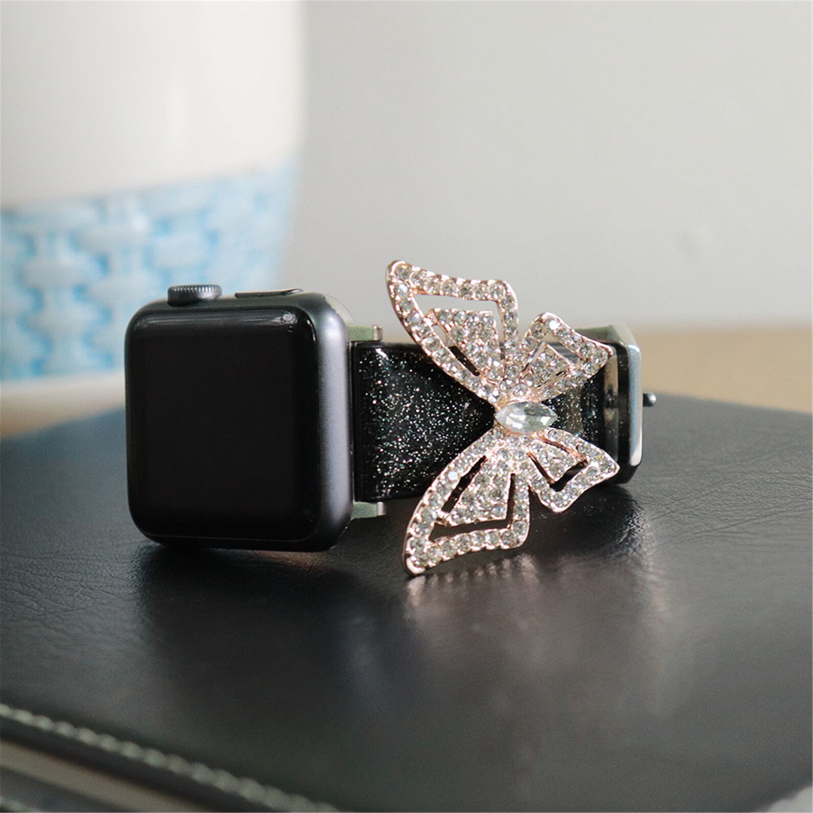 Butterfly Apple Watch Band Luxury Bling Iwatch Band 38mm Etsy