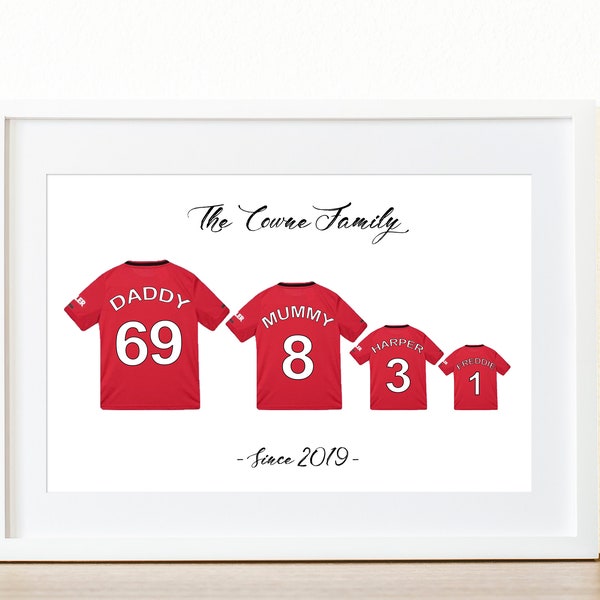 Frame Football Shirt Etsy UK