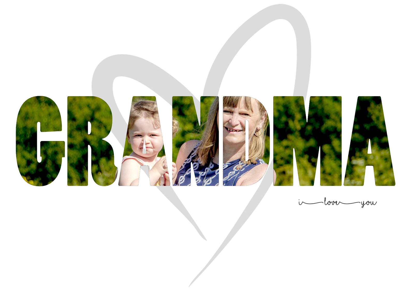 Grandma Photo Print Frame Personalised Gift Mothersday Etsy