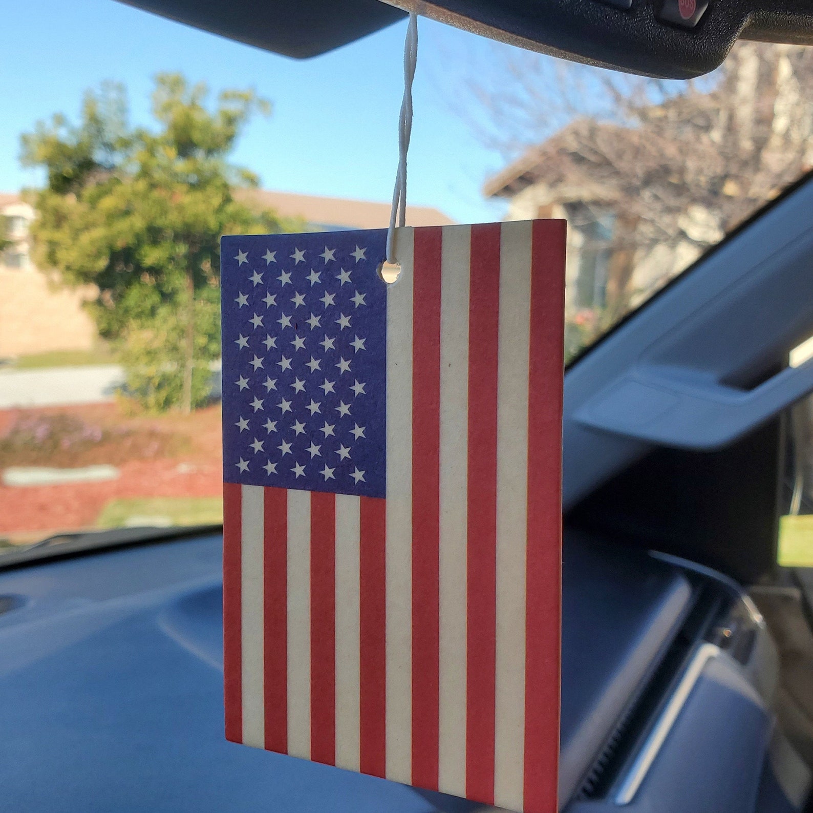 3 Pack USA Flag Air Freshener Fresh Scent Etsy