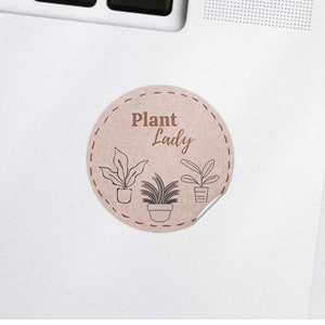 Plant Lady Sticker | Pflanzen | Pflanzen Dame | Geschenk | Geschenk für Freundin | Geschenk für Mama | Geschenk für Schwester | Blitz Aufkleber | Wasserflasche Aufkleber