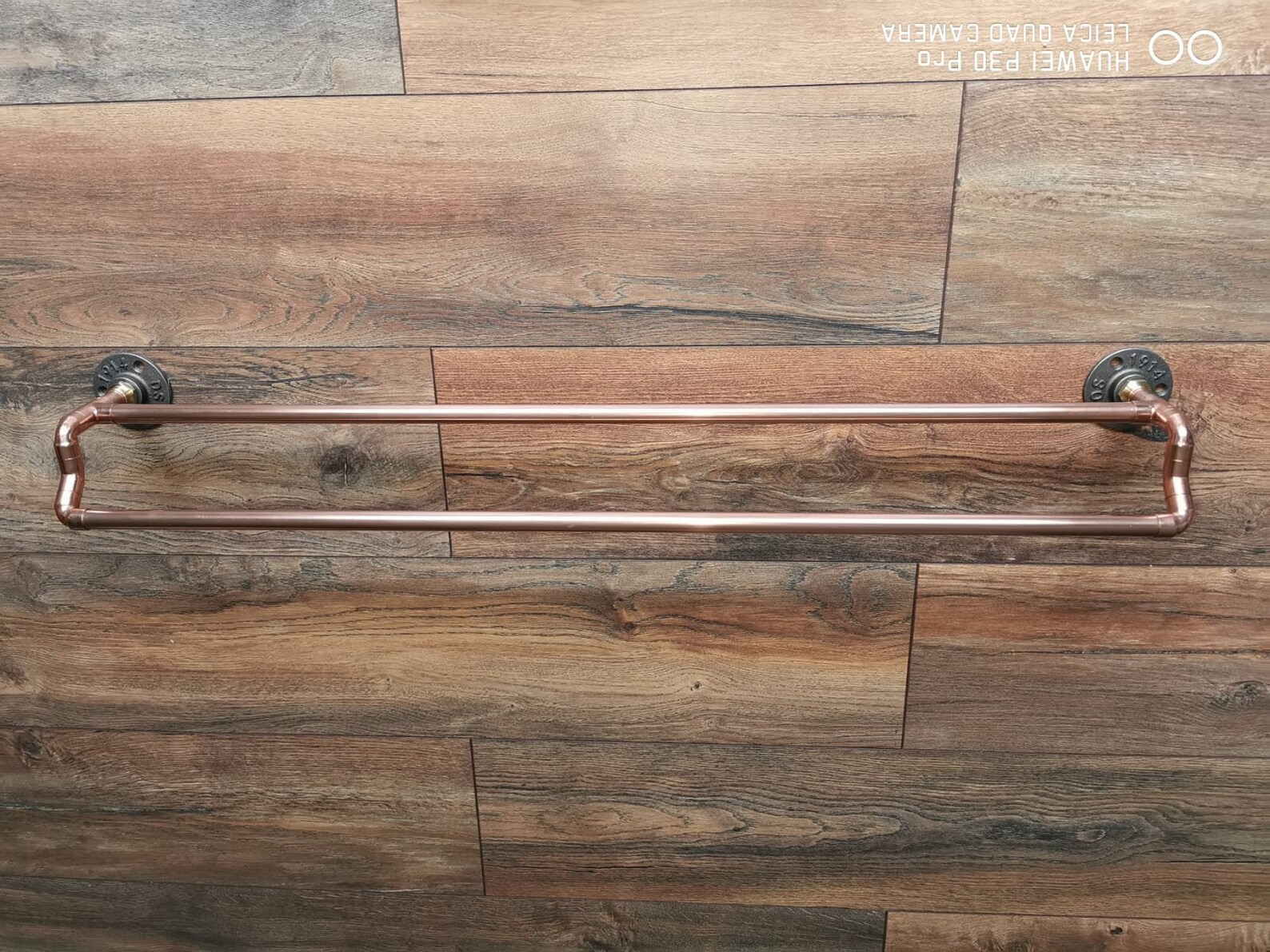 Copper Pipe Double Towel Rail / Industrial Style Etsy UK