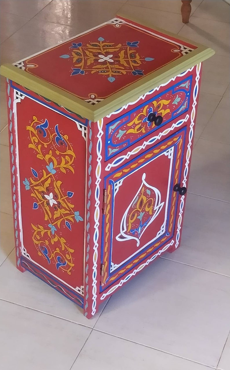 Berber Bedside Table Moroccan Bedside Bedside Etsy