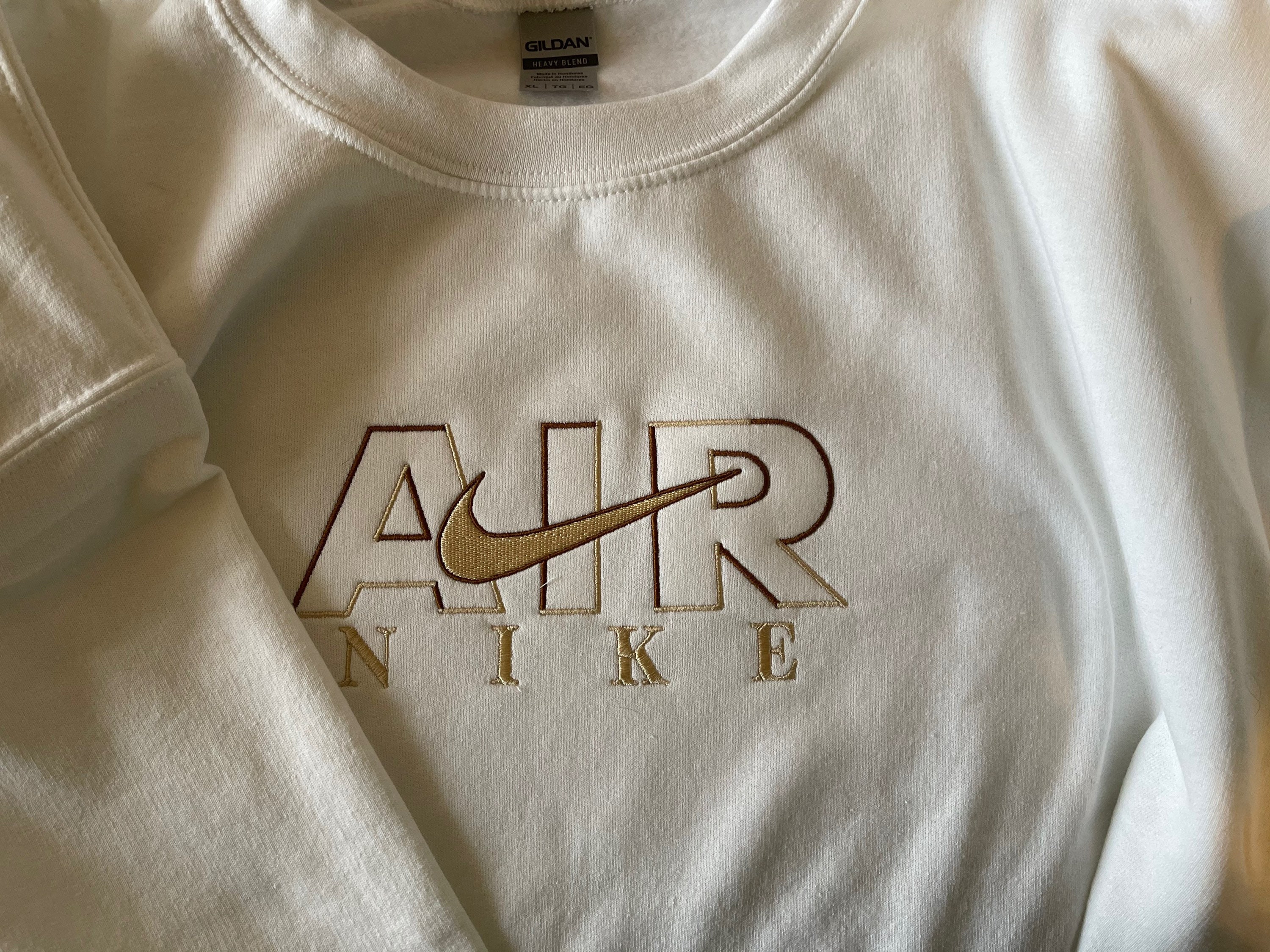 T-shirt Brown Nike/Crewneck | Etsy