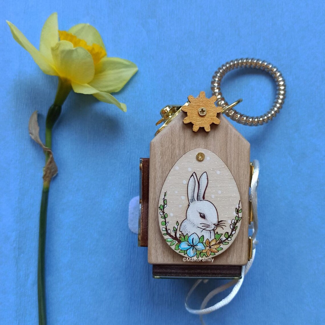 Busy Cube Rabbit Wood Easter Bunny Toy for Toddler Etsy